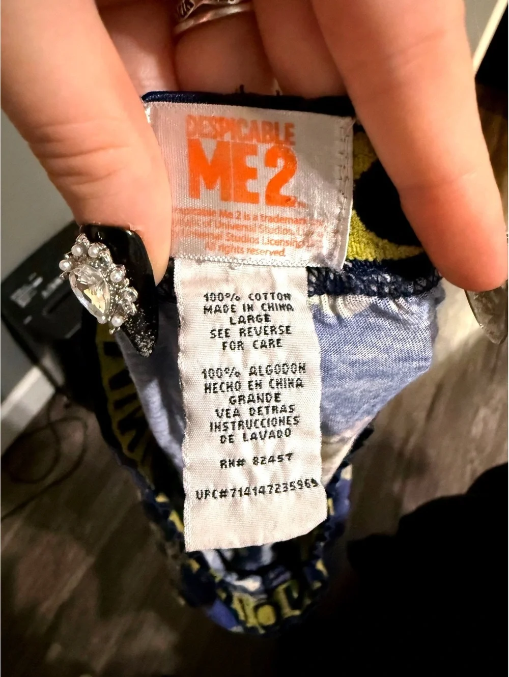 Men’s Despicable Me pajama pants Universal Studios 2010